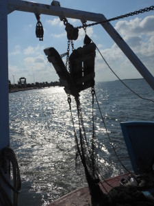 Fishing net on a boat