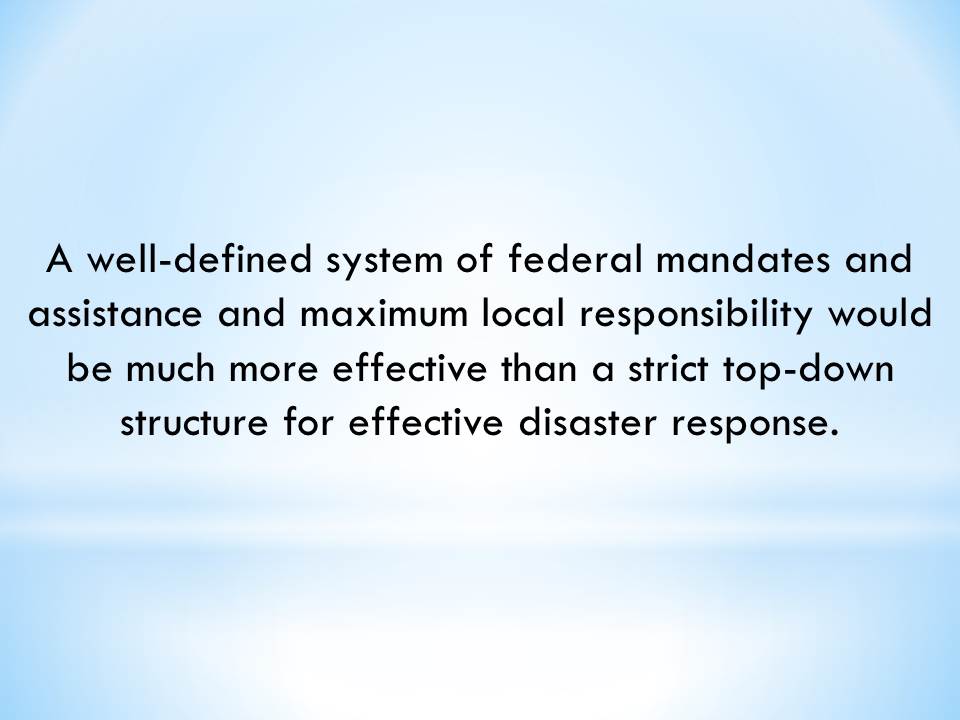 Government policies have been largely responsible for much of the hazardous coastal growth of the last 4 decades.